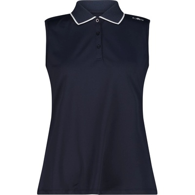 CMP Дамска поло тениска CMP Women's Polo Sleeveless Polo shirt - Black Blue - размер 48 (EU) (916-1605-0818)