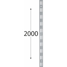 Velano konzola dvojitá lišta nosná WLD 2000mm šedá