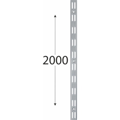 Velano konzola dvojitá lišta nosná WLD 2000mm šedá