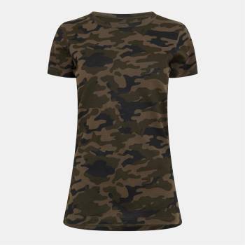 Brave Soul Тениска Brave Soul Camo Crew Neck T-shirt - Camo Print