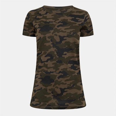 Brave Soul Тениска Brave Soul Camo Crew Neck T-shirt - Camo Print