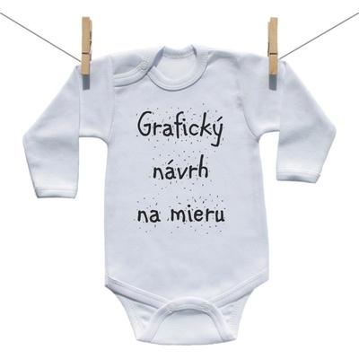 Boodyy Body s dlhým rukávom s vlastnou grafikou