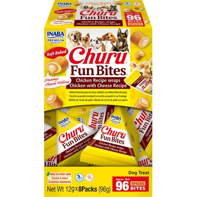 Churu Dog Fun Bites – kuracie s náplňou kura so syrom 8 x 12 g
