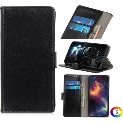 LG Q60 Magnetic Wallet Кожен Калъф и Протектор