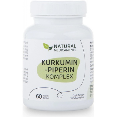 Natural Medicaments Kurkumín-piperín komplex 60 tabliet