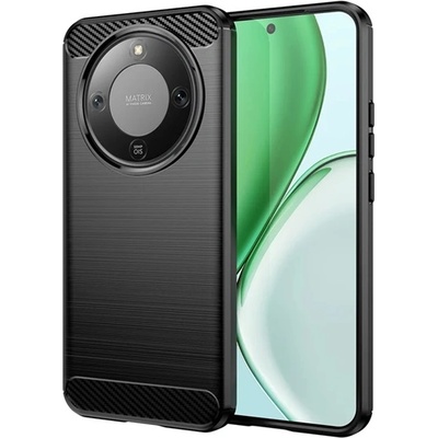 Gigapack Honor Magic 8 Lite GIGAPACK Силиконов протектор за телефон, удароустойчив, карбонов модел, ЧЕРЕН GP-180146 (GP-180146)