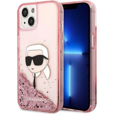 KARL LAGERFELD Кейс Karl Lagerfeld KLHCP14MLNKHCP за iPhone 14 Plus 6.7", розов / розов, твърд, Glitter Karl Head (3666339086893)