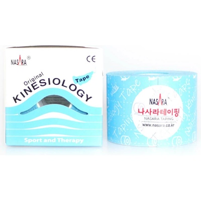 Nasara Kinesiology Tape modrý 5 cm x 5 m