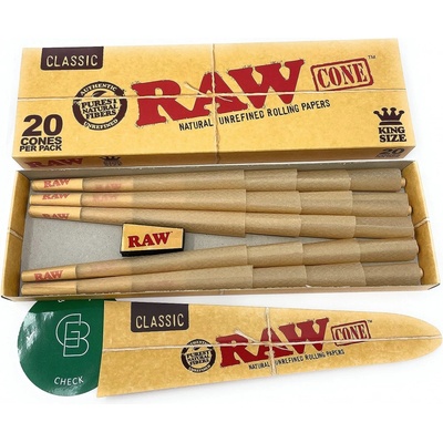 RAW dutinky cones king size balení 20 ks – Zbozi.Blesk.cz