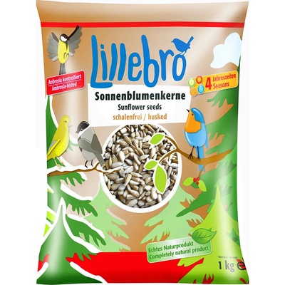 Lillebro 3кг белени слънчогледови семки Lillebro - храна за птици