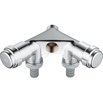 GROHE 41020000 - Двоен вентил eggemann 12 лъскав хром (gh0817)