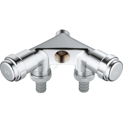 GROHE 41020000 - Двоен вентил eggemann 12 лъскав хром (gh0817)