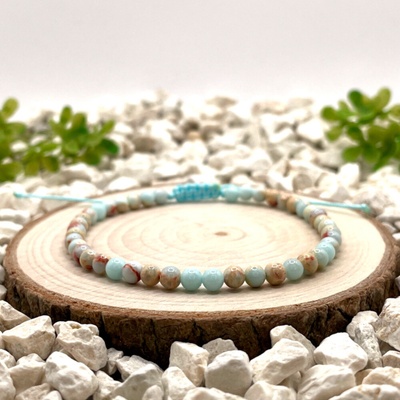 Certom Provázkový náramek Jaspis Aqua Terra 0319