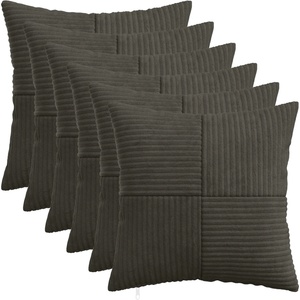 vidaXL Калъфка за възглавница 6 pcs ALMELO Антрацит 30 x 30 cm (913874)