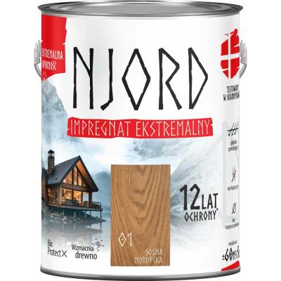 NJORD Extrémní impregnace 12 let ochrany Borovice 5 l