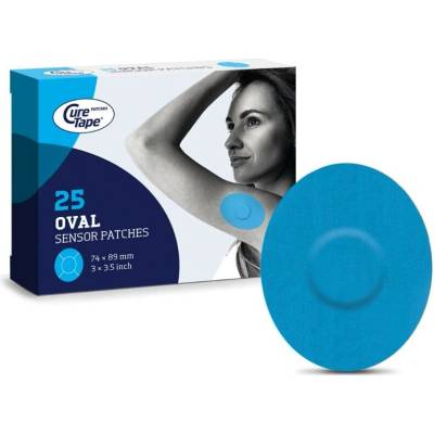 CureTape Sensor Patches náplasti na senzor 25 ks Classic modrá