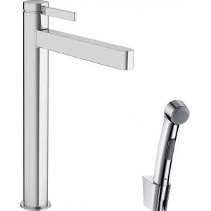 Hansgrohe Смесител за умивалник Hansgrohe Finoris 260 с хигиеничен душ и Push-Open клапан, хромиран (76220000)