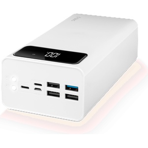 Ttec Външна батерия ttec ReCharger Mega, PD 50.000 mAh, Powerbank, бял