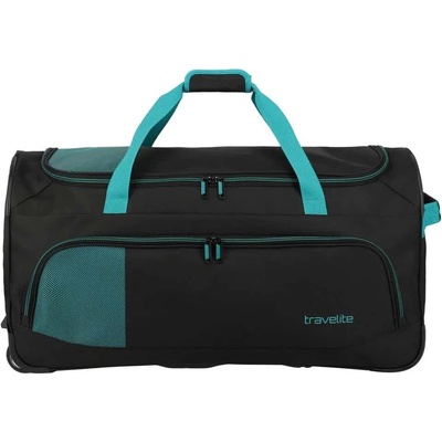 TRAVELITE Сак Travelite Basics fresh Wheeled Duffle bag - Black (Black / Petrol)