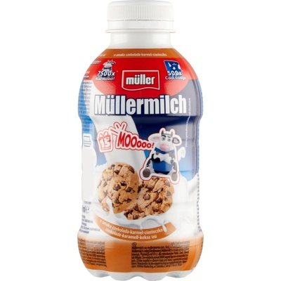 Müller Müllermilch Mléčný nápoj s čokoládovými cookie a karamelem 400g – Zboží Dáma