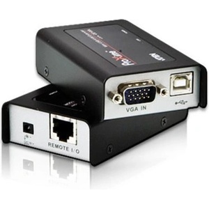 ATEN KVM екстендър ATEN CE100, от USB B(ж) HDB-15(VGA)(м) към 2x USB A(ж) HDB-15(VGA)(ж), разстояния до 100m (CE100)
