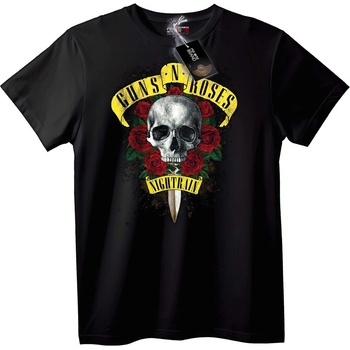 NOONEBRAND Тениска Guns N' Roses Нощен Влак - 4XL, White