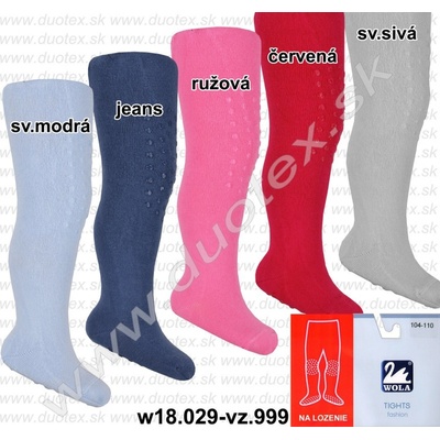 Wola Bavlnené pančušky w18.029 vz.999 červená