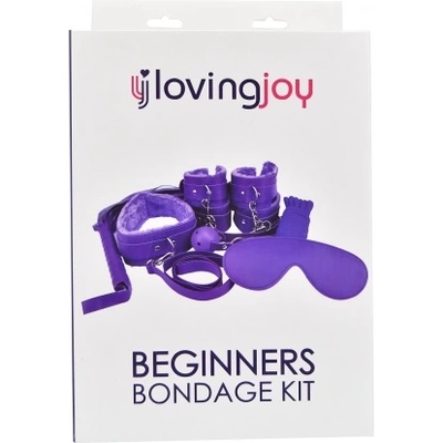Loving Joy Бондидж комплект от 8 части Beginners Bondage Kit лилав