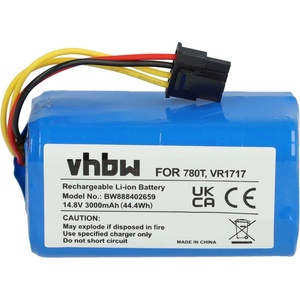 VHBW Батерия за Proscenic 780T / 790T / Vileda VR302, без жилище, 3000 mAh (888402659)