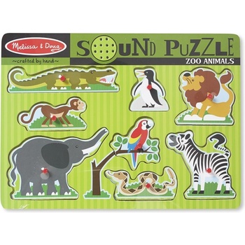 Goki Zvukové puzzle Safari 6 dílků