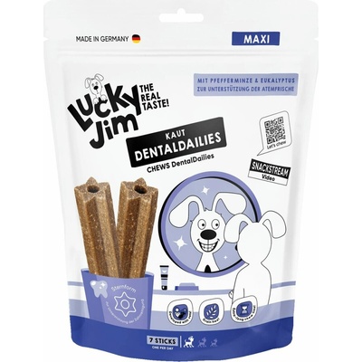 Lucky Jim DentalDailies Dentální tyčinky s mátou Maxi 350 g