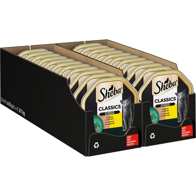 Sheba Classics s kačacím a kuracím mäsom 22 x 85 g