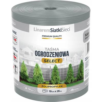 Stínící panelové pásy Linarem SiatkiSieci polypropylenová šedá 19 cm x 26 m