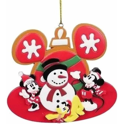 Disney Vánoční ozdoba Mickey a sněhulák (KL ZCIND37024)