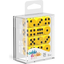 Oakie Doakie Dice Kocky Oakie Doakie set 6k x 12ks 16mm Solid Yellow