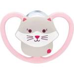 Nuk Силиконова залъгалка NUK Perfect Match Air - 18 м+, Коте (10177226) - ozone