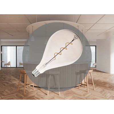 Nedes LED Žiarovka FILAMENT SPIRAL SMOKE A165 E27/4W/230V 2000K