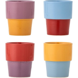 Bloomingville Глинени чаши в комплект 4 бр. за капучино 150 ml Ewan - Bloomingville (82063559)