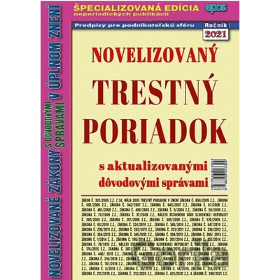 Novelizovaný Trestný poriadok 2021 - Epos