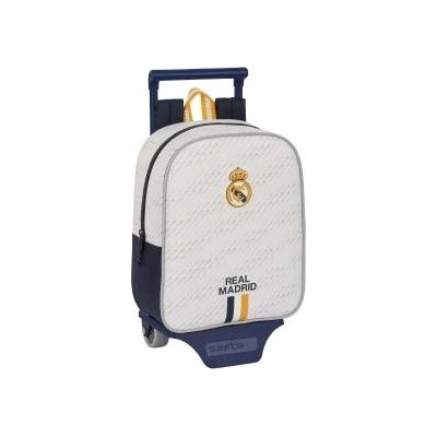 FC Real Madrid Училищна чанта с колелца Real Madrid C. F. Бял 22 x 27 x 10 cm