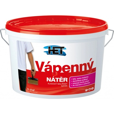 HET vápenný nátěr, bílý, 12+3 kg