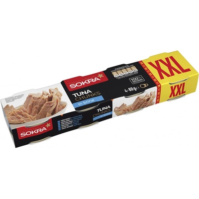 Sokra Tuniak kúsky vo vlastnej šťave 4 x 80 g