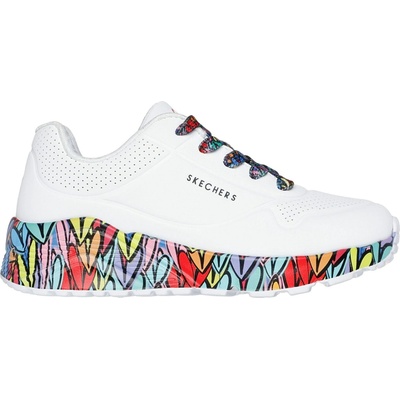 Skechers detská vychádzková obuv UNO LITE biela mix