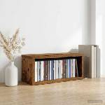 vidaXL Рафтове за CDs Дъбова дървесина 40 x 17 x 17 см (8012724)