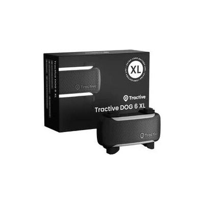 Tractive DOG 6 XL – pre psy so sledovaním životných funkcií a zdravotnými upozorneniami čierny
