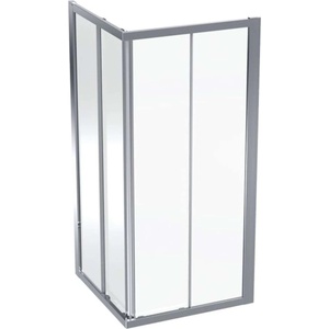 Geberit GEO - Душ кабина 90x90 см, сребристо/прозрачно стъкло 560.122. 00.2 (560.122.00.2)