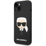 KARL LAGERFELD Apple iPhone 14 Silicone Cover (KLHCP14SSLKHBK)