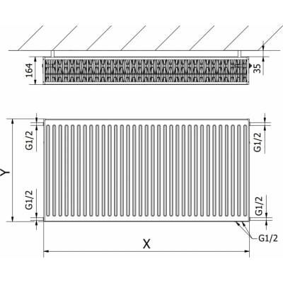 Mexen CV33 W633-050-110-00 500 mm x 1100 mm