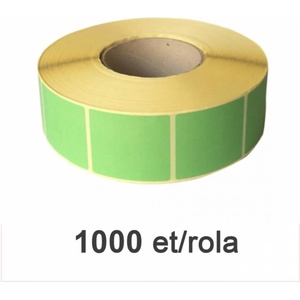 ZINTA Ролка термоетикет zinta 50х60мм, туба 76мм, 1000 ет. /ролка (50x60x1000-th-76-green)