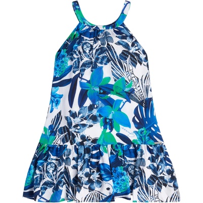 Guess Свободна цветна рокля в синьо Guess